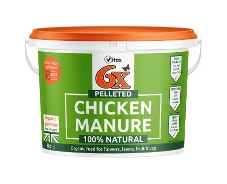 Vitax 6X Pelleted Chicken Fertiliser 8kg