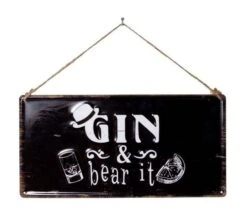 La Hacienda Gin & Bear It Garden Sign