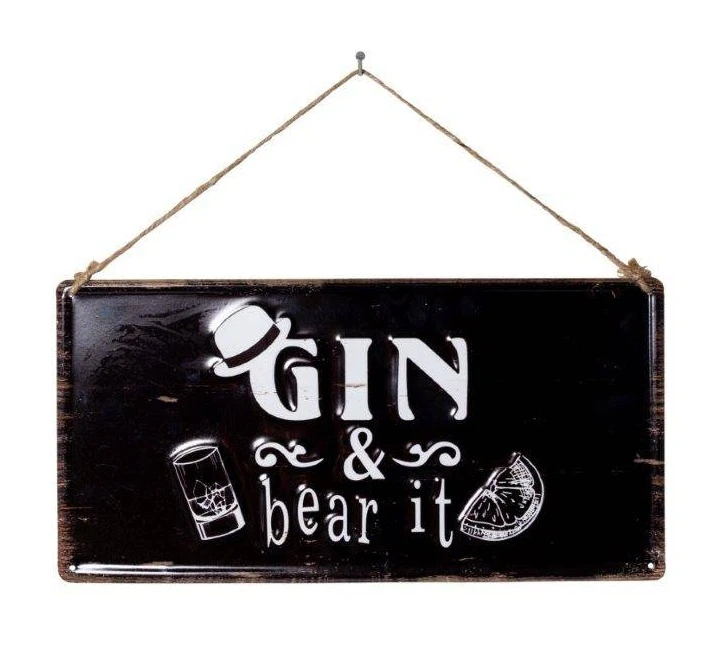 La Hacienda Gin & Bear It Garden Sign