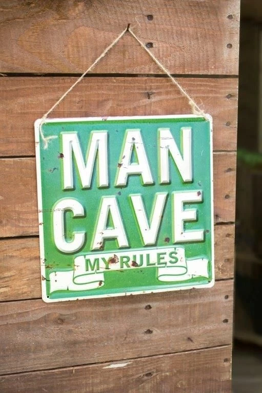 La Hacienda Man Cave My Rules Garden Sign - Image 2