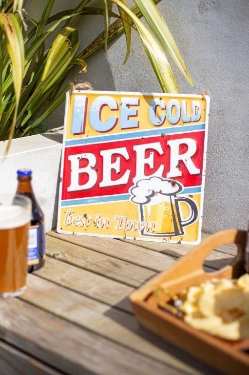 La Hacienda Ice Cold Beer Garden Sign - Image 2