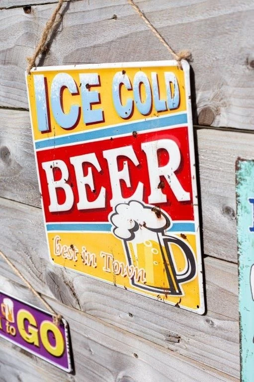 La Hacienda Ice Cold Beer Garden Sign - Image 3