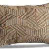 LG Outdoor Gold Striped Cubes 40x60cm Scatter Cushion